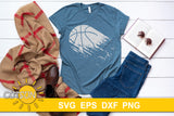 Basketball Distressed SVG | Basketball Brushstroke SVG