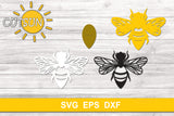 3D layered Bee SVG