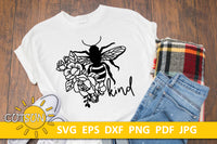 Bee Kind SVG | Floral bee SVG