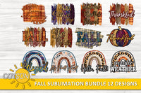 Fall sublimation bundle | Autumn sublimation PNG bundle