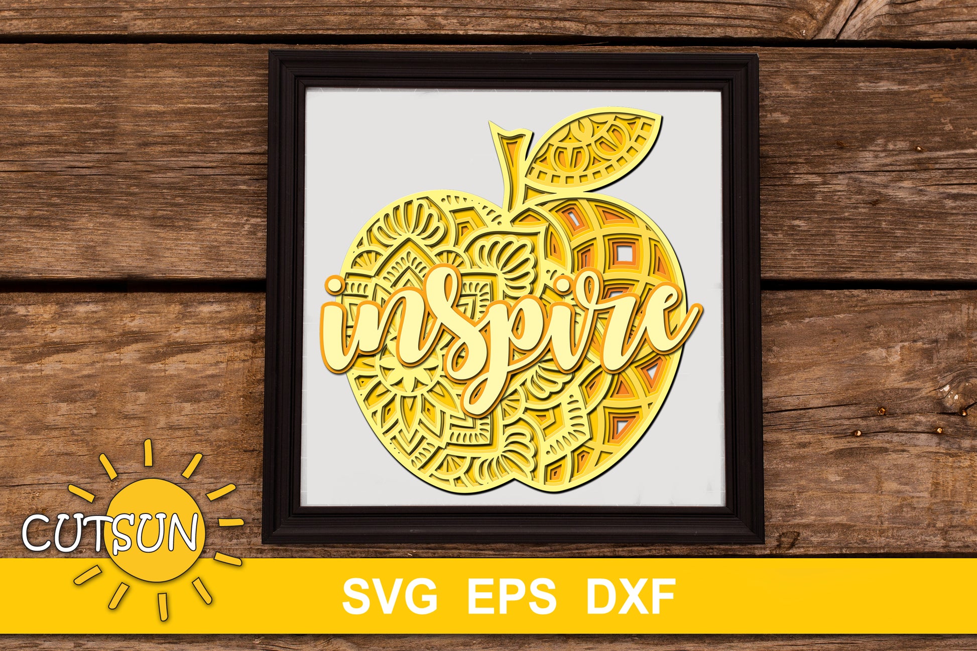 3D Layered Apple SVG