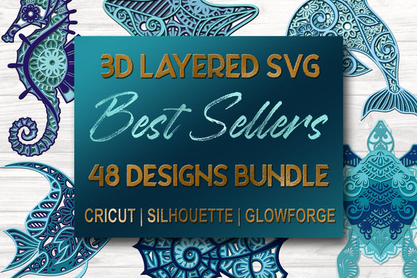 3D Layered Best sellers SVG bundle