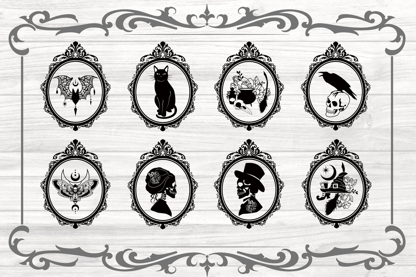 Gothic Halloween SVG bundle