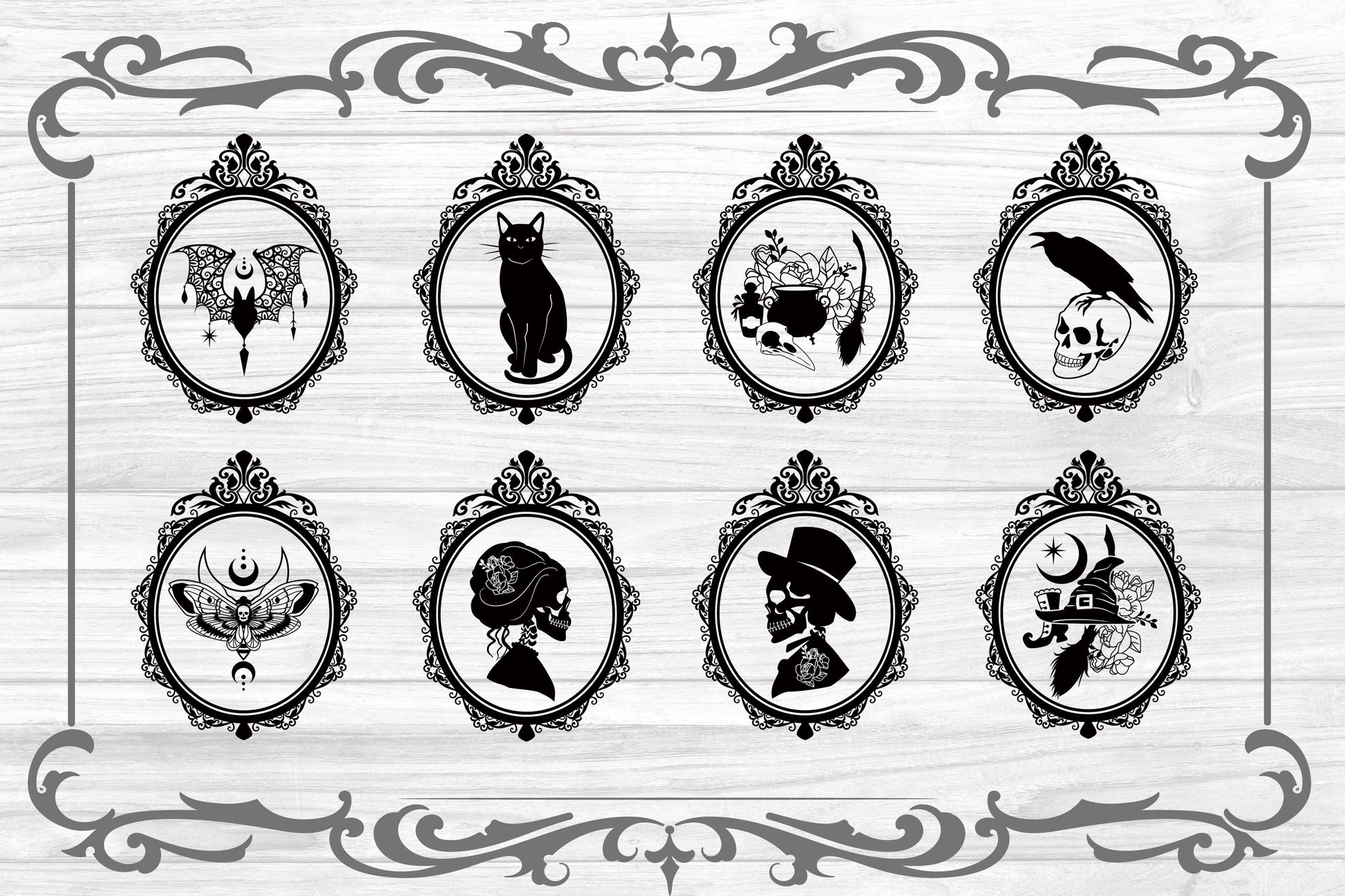 Gothic Halloween SVG bundle