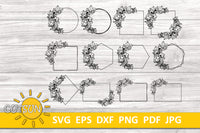 Floral Frames SVG bundle