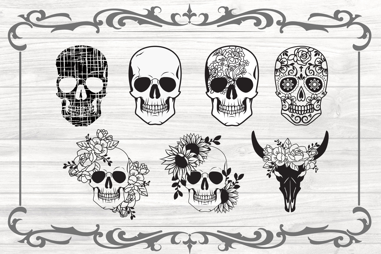 Skulls SVG