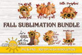 Fall sublimation PNG bundle
