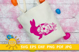Floral Bunny SVG