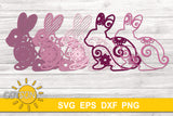 3D layered Bunny SVG