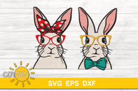 Bunny Face SVG | Easter Bunny Face SVG