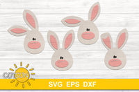 Easter Bunny SVG bundle | Bunny Face SVG bundle