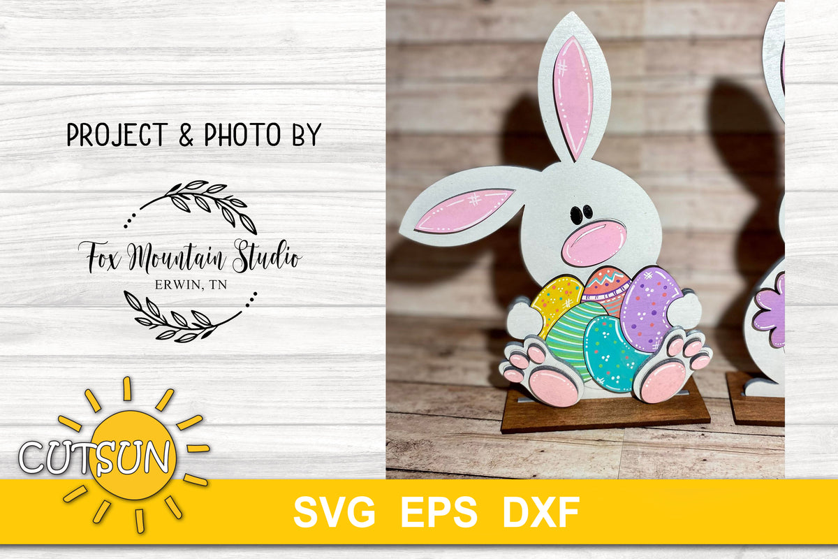 Easter bunny shelf sitters SVG - laser cut file – Cutsunsvg