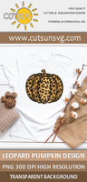 Leopard Pumpkin Sublimation design | Cheetah Pumpkin sublimation design