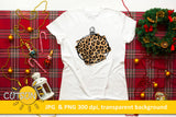 Christmas Ornament Leopard Sublimation design download