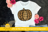 Leopard Pumpkin Sublimation design | Cheetah Pumpkin sublimation design