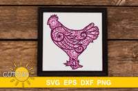 3D layered Chicken SVG