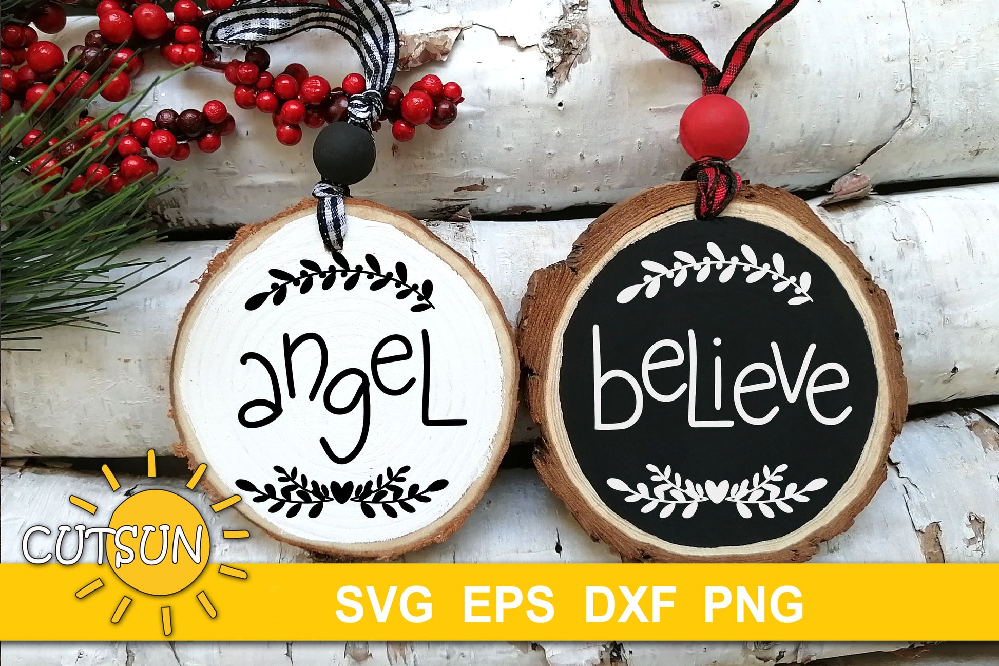 Hand Lettered Christmas Words SVG