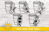 Coffee cup SVG | To Go cup SVG | Coffee mini SVG bundle