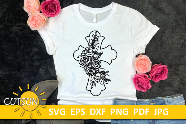 Flower T-shirt, Flower SVG