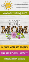 Blessed Mom Dahlia Leopard sublimation