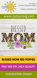 Blessed Mom Dahlia Leopard sublimation