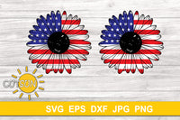 Patriotic Daisy SVG