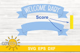 Dino Baby stats sign SVG | Baby birth stats sign SVG
