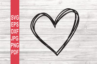Valentine SVG | Doodle Heart SVG | Valentines day SVG