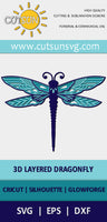 3D layered Dragonfly Pinterest