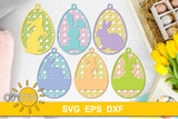 Rattan Cake Easter Basket ornaments SVG bundle