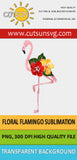Flamingo Watercolor sublimation design