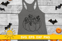 Floral Pumpkin SVG