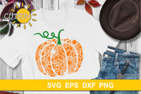 Floral pattern Pumpkin SVG