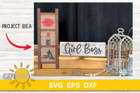 Girl boss leaning signs SVG bundle
