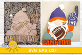 Football gnome Door hanger SVG