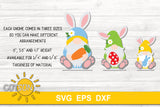 Easter Gnomes shelf sitters SVG