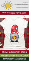 Gnome with a present sublimation design download