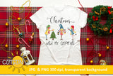 Christmas With My Gnomies Sublimation Design download