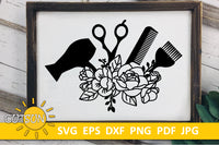 Hairdresser SVG bundle | Floral Hairdresser SVG bundle