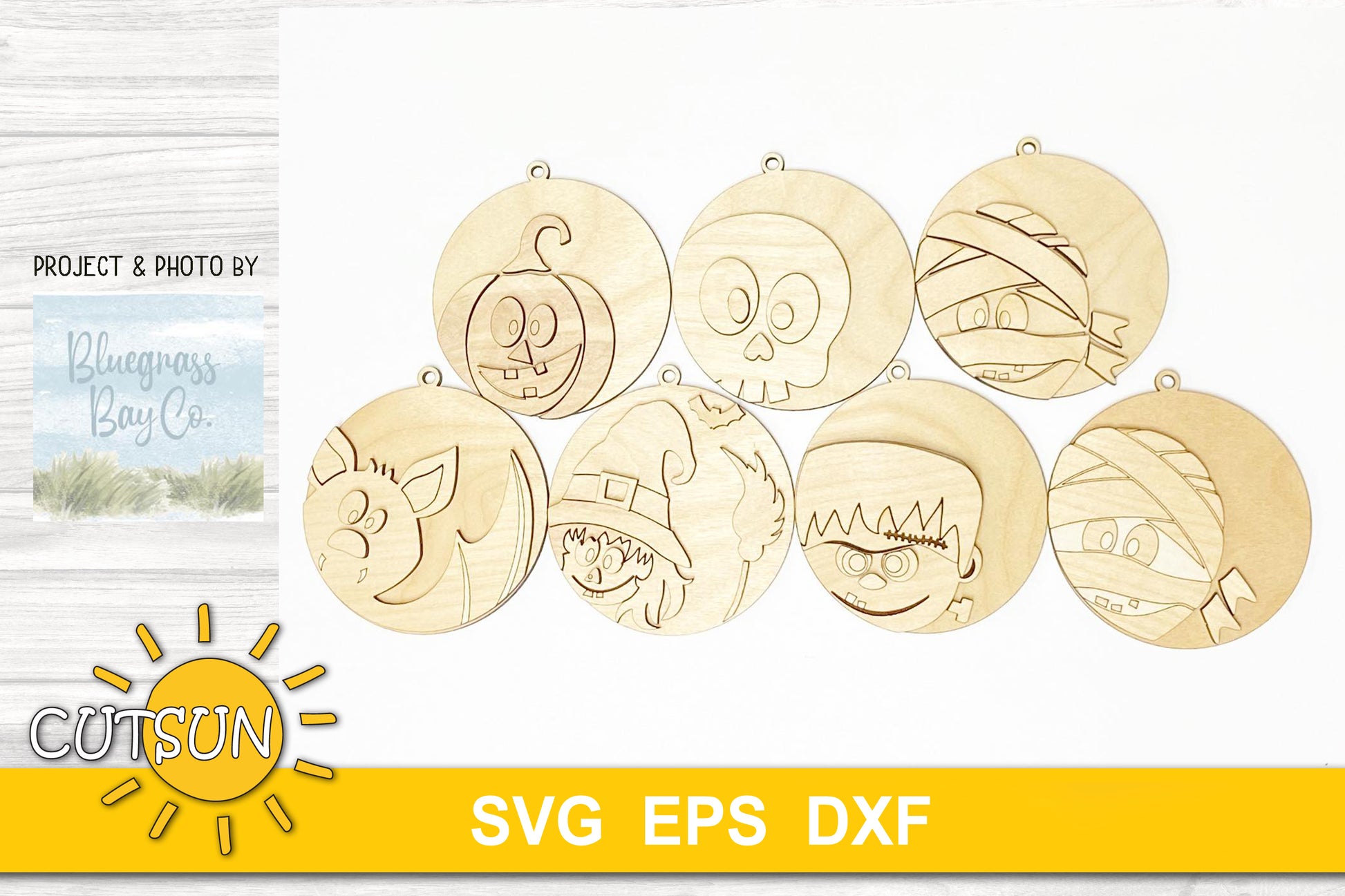 Halloween ornaments SVG bundle