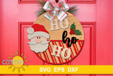HoHoHo Santa Door Hanger SVG