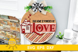 Love Home Door Hanger SVG