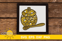 3D layered Honey pot SVG
