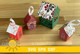 3D House Ornaments SVG