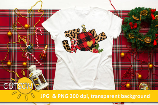 Joy Christmas Sublimation design download