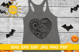 Tattoo heart cut file | Lace Heart SVG | Valentine SVG