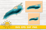 3D Layered Lake Ontario depth map SVG