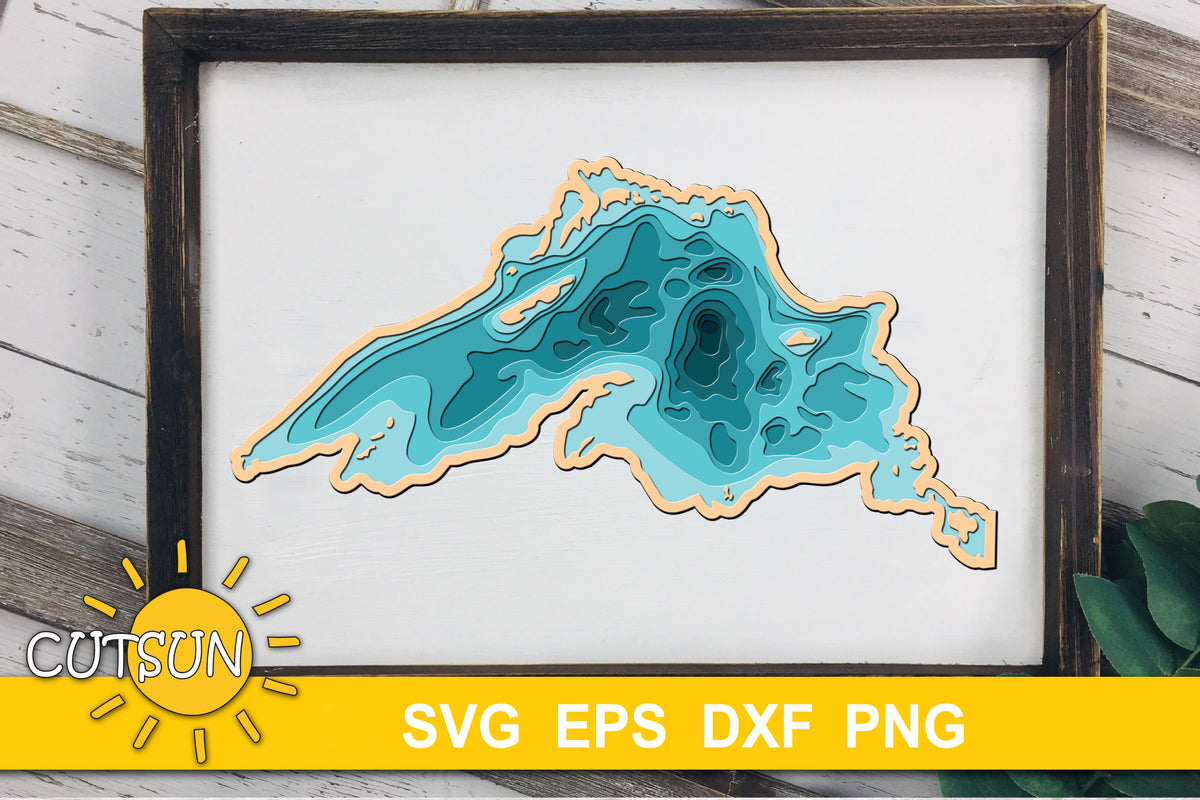 Lake Superior Depth Map
