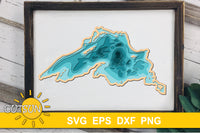3D Layered Lake Superior Depth Map