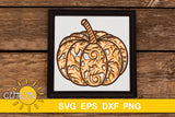 3D Layered Pumpkin SVG